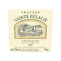 Château Sainte Eulalie Plaisir d’Eulalie Minervois 2007